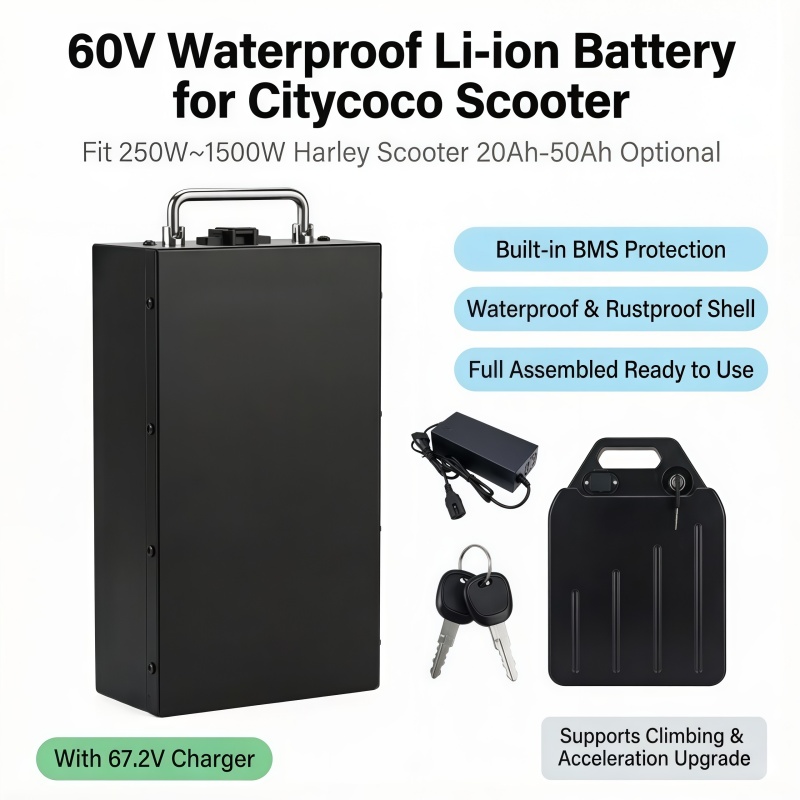60V 50Ah Electric Scooter Battery - Batteria al Litio 60V a Sostituzione