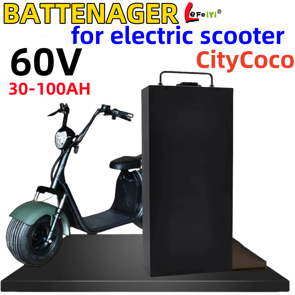 60V 50Ah Electric Scooter Battery - Batteria al litio 18650 impermeabile per