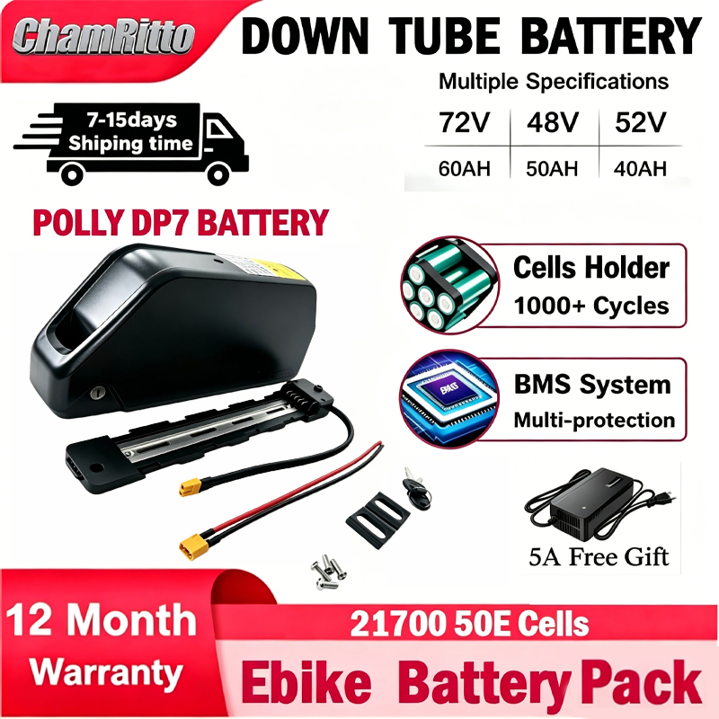 72V 50Ah 21700 Lithium Battery - Batteria per E-bike Cham-Rider 36V 48V