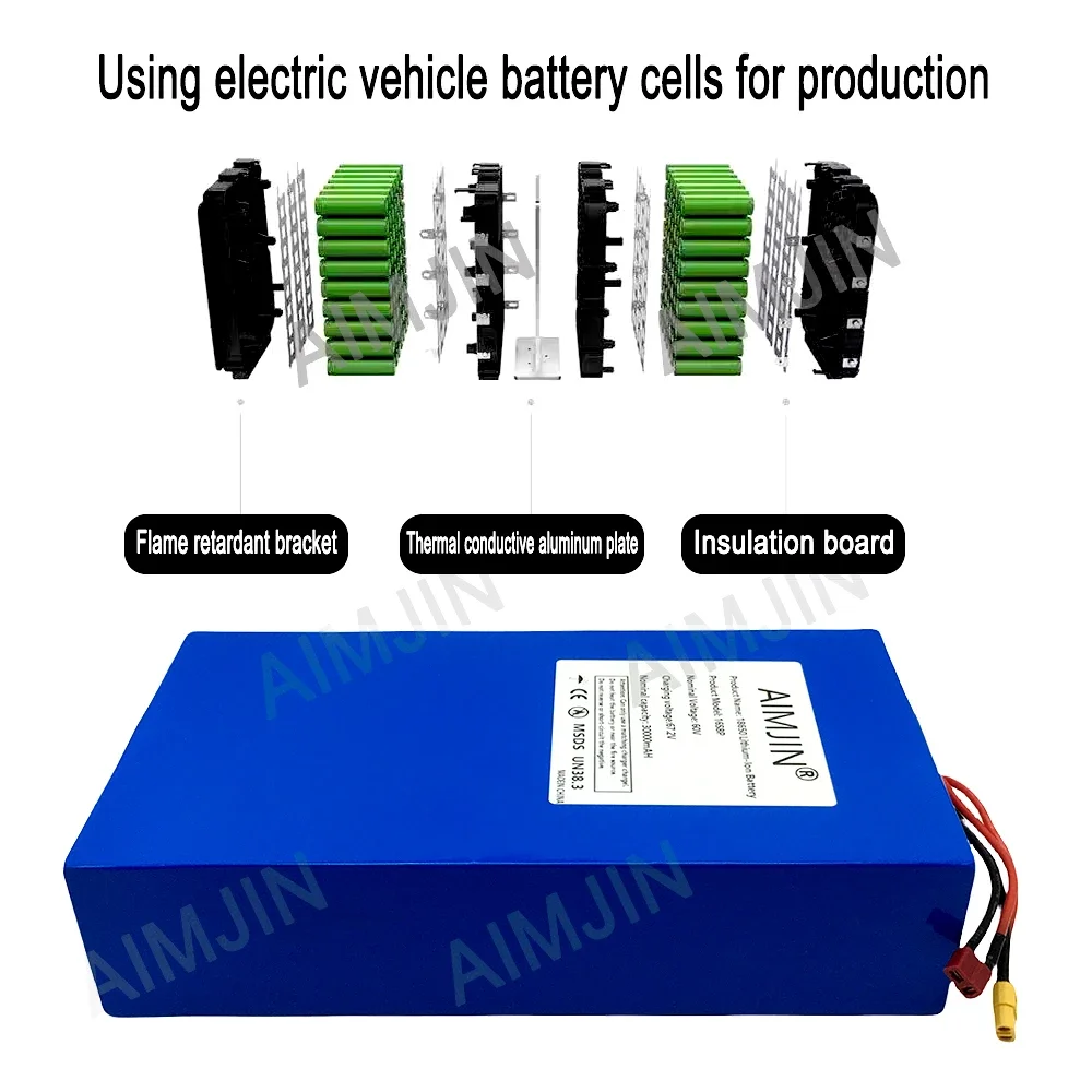 Batteria al Litio 16S8p 1000-3 - 60V 50Ah Electric Scooter Battery recensione e prezzo