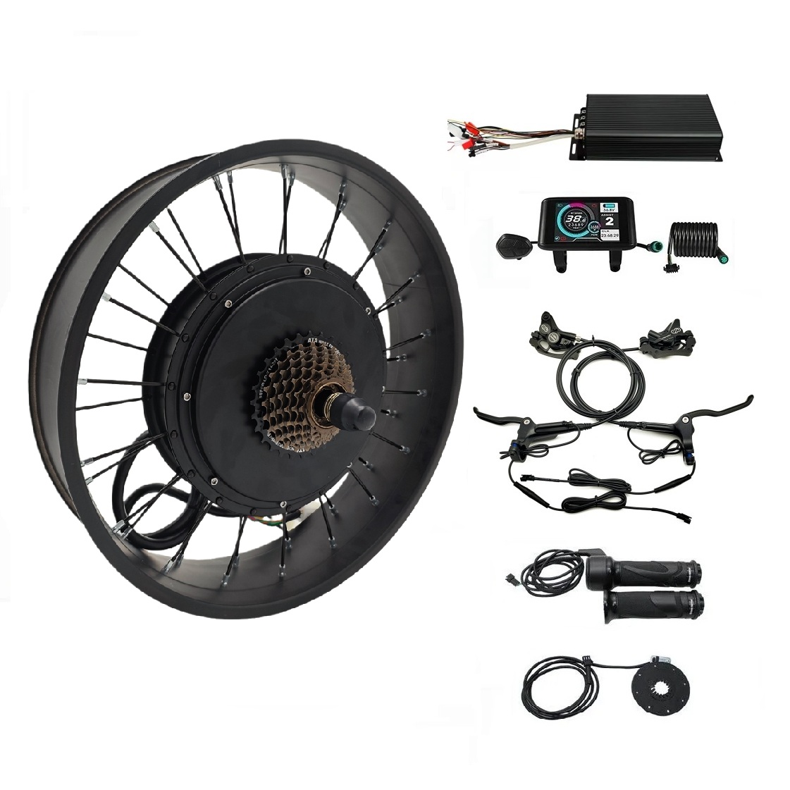 Kit di conversione ruota grass - 72V 100A Sabvoton Controller recensione e prezzo