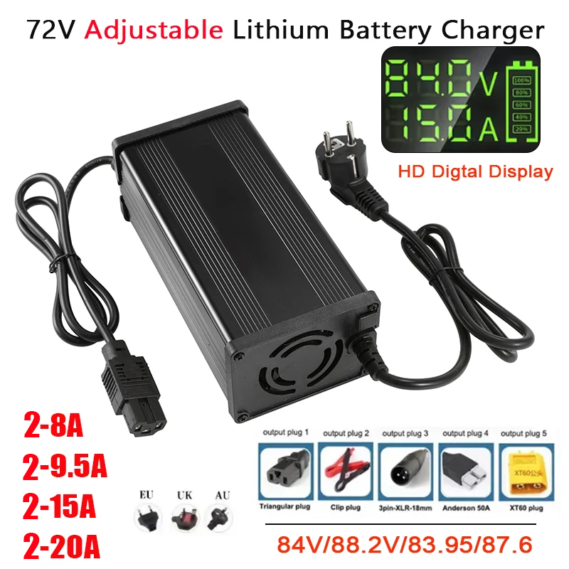 Caricabatterie per batterie al - 72V 15A Fast Charger recensione e prezzo