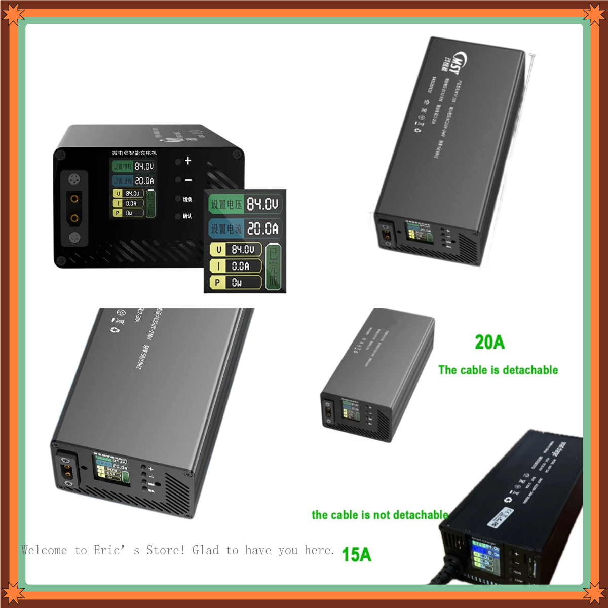 Caricabatterie Regolabile 10-9 - 84V 20A Smart Charger recensione e prezzo