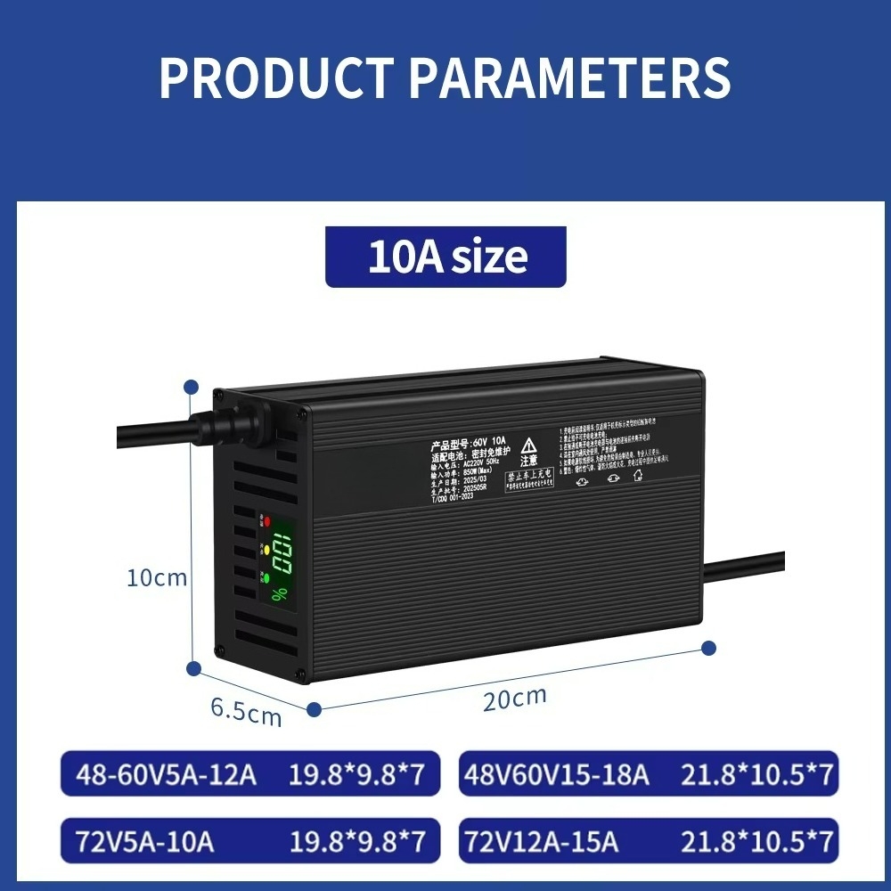 Guscio in alluminio Batteria a - 72V 15A Fast Charger recensione e prezzo