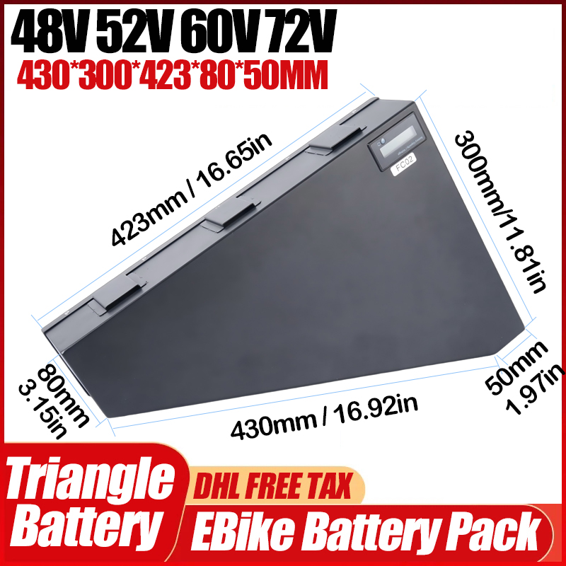 Bicicletta elettrica 36v 48v 5 - 72V 50Ah 21700 Lithium Battery recensione e prezzo